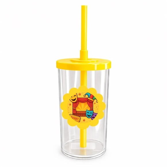 Copo Short Drink Flor Personalizado Teatro Infantil