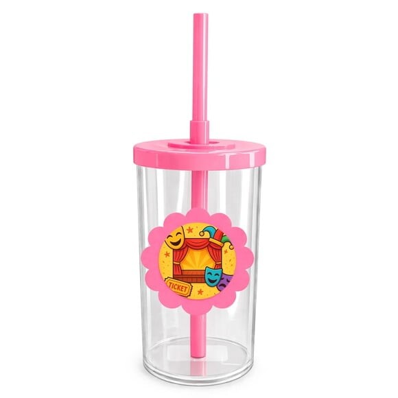 Copo Short Drink Flor Personalizado Teatro Infantil