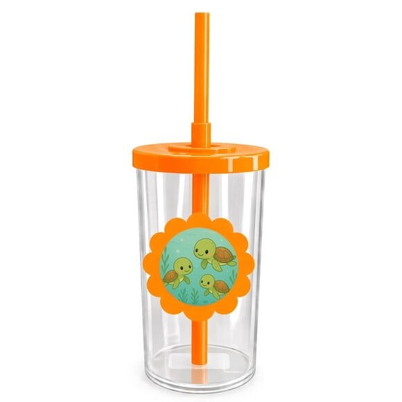 Copo Short Drink Flor Personalizado Tartaruguinhas