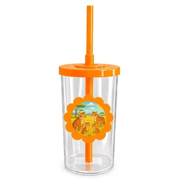 Copo Short Drink Flor Personalizado Tigres