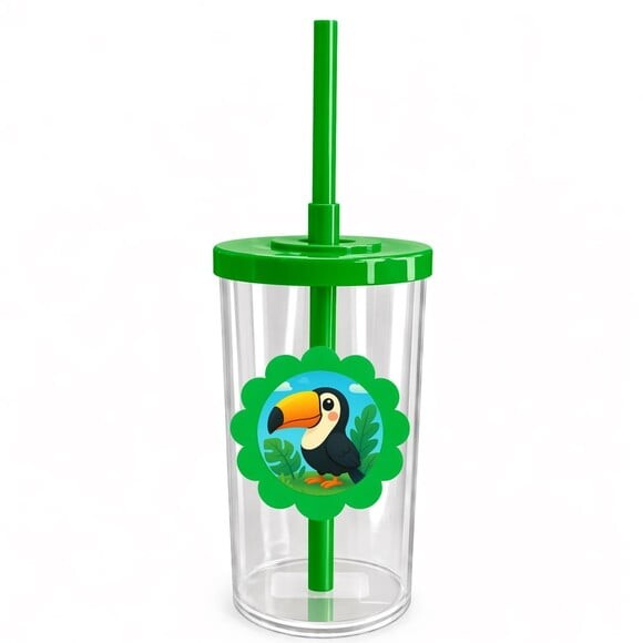 Copo Short Drink Flor Personalizado Tucano