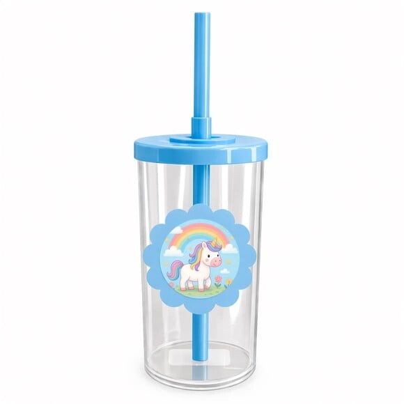 Copo Short Drink Flor Personalizado Unicórnio