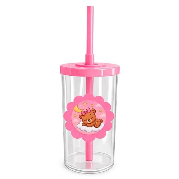 Copo Short Drink Flor Personalizado Ursinha Soninho