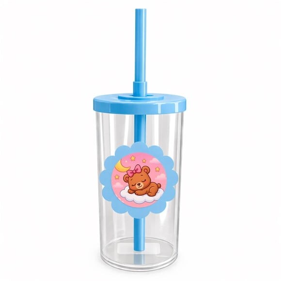 Copo Short Drink Flor Personalizado Ursinha Soninho