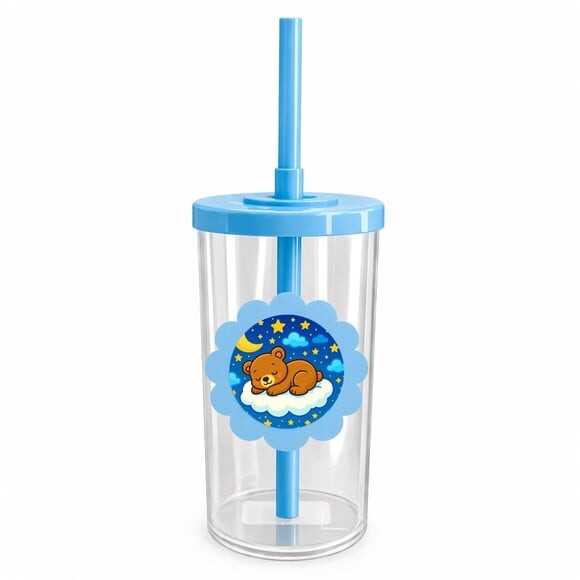 Copo Short Drink Flor Personalizado Ursinho Soninho