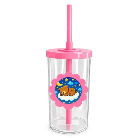 Copo Short Drink Flor Personalizado Ursinho Soninho