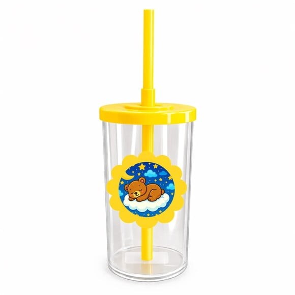 Copo Short Drink Flor Personalizado Ursinho Soninho