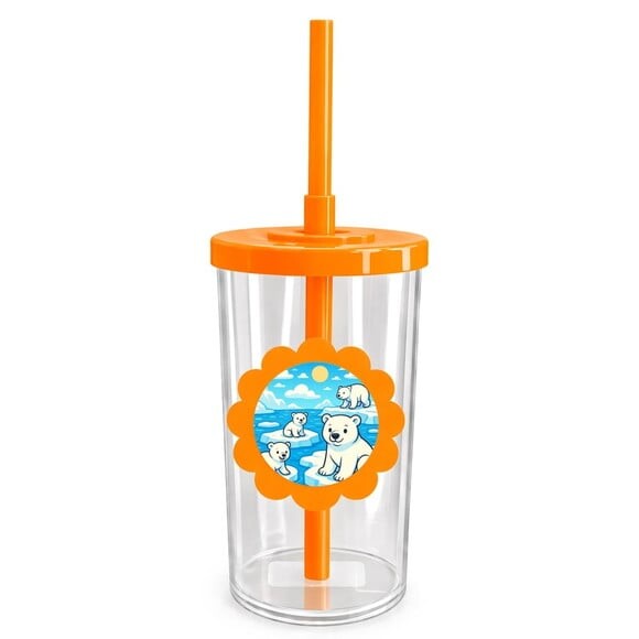 Copo Short Drink Flor Personalizado Ursos Polares