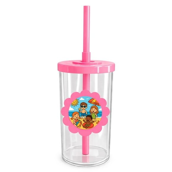 Copo Short Drink Flor Personalizado Verão Divertido