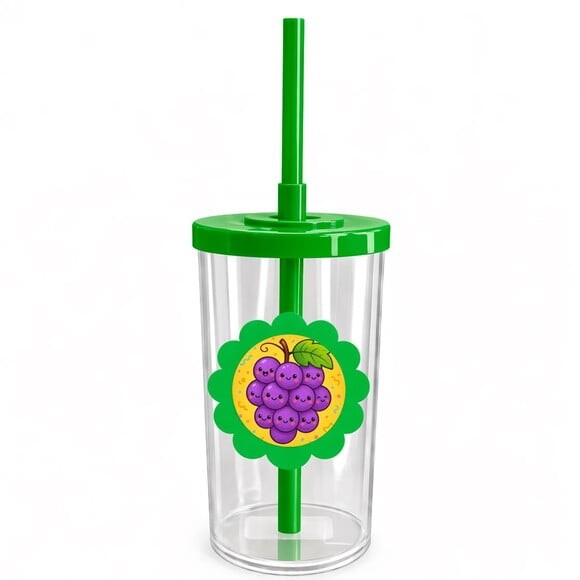 Copo Short Drink Flor Personalizado Uvinhas Fofas