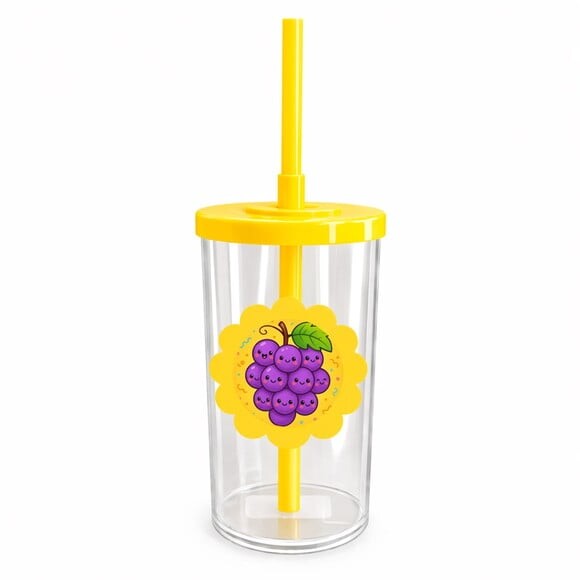 Copo Short Drink Flor Personalizado Uvinhas Fofas