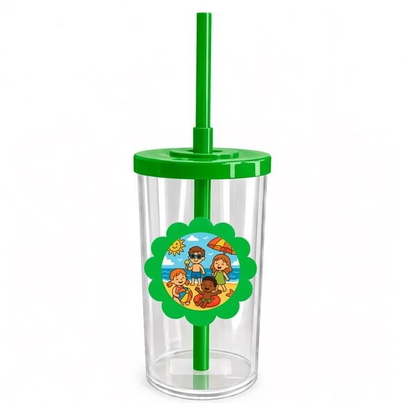 Copo Short Drink Flor Personalizado Verão Divertido