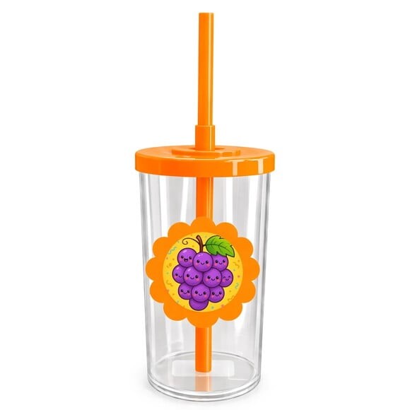 Copo Short Drink Flor Personalizado Uvinhas Fofas