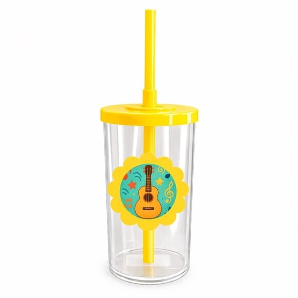 Copo Short Drink Flor Personalizado Violão