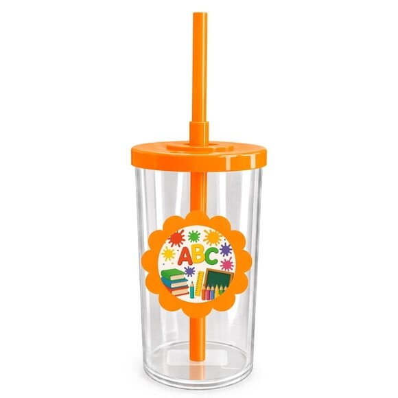 Copo Short Drink Flor Personalizado Volta às Aulas