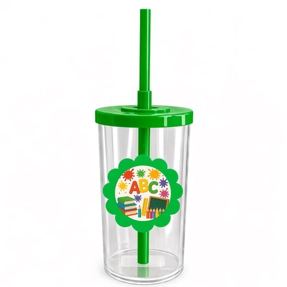 Copo Short Drink Flor Personalizado Volta às Aulas