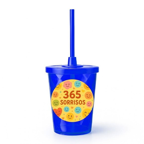 Copo Twister Personalizado 300ml 365 Sorrisos