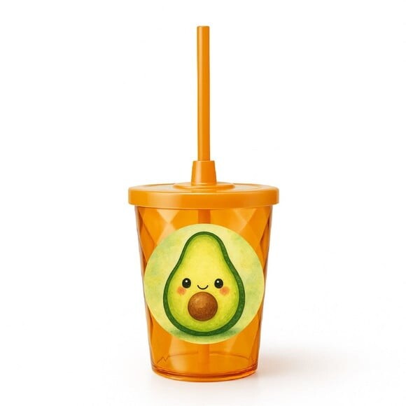 Copo Twister Personalizado 300ml Abacate