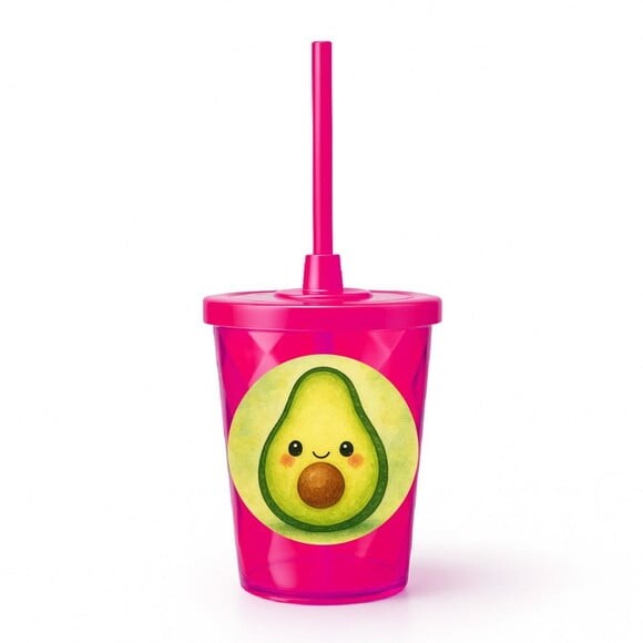 Copo Twister Personalizado 300ml Abacate