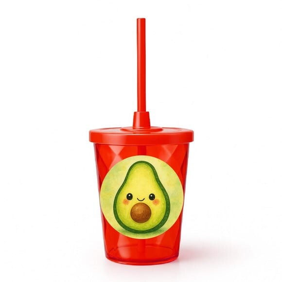 Copo Twister Personalizado 300ml Abacate