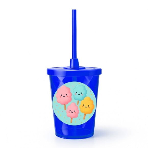 Copo Twister Personalizado 300ml Algodão Doce