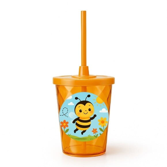 Copo Twister Personalizado 300ml Abelhinha