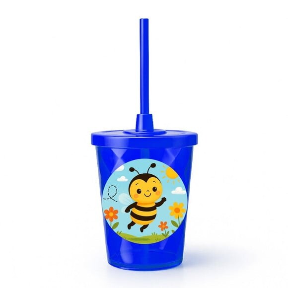 Copo Twister Personalizado 300ml Abelhinha