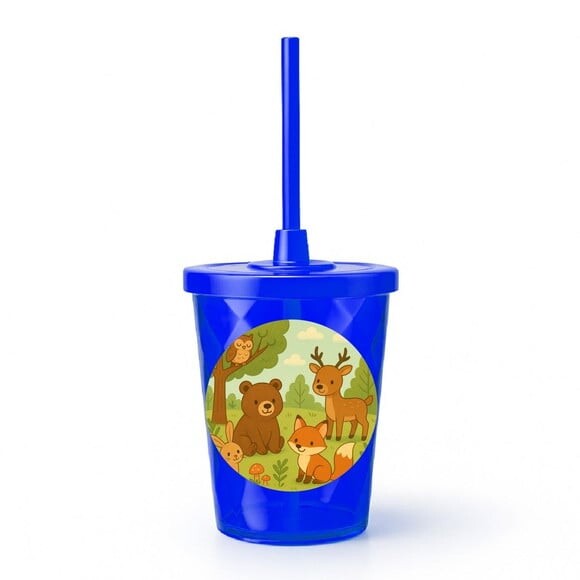Copo Twister Personalizado 300ml Animais da Floresta
