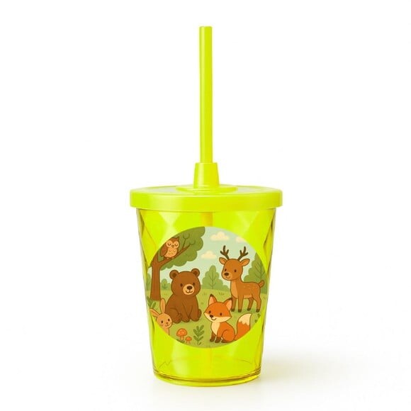 Copo Twister Personalizado 300ml Animais da Floresta
