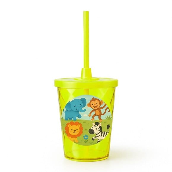 Copo Twister Personalizado 300ml Animais Divertidos