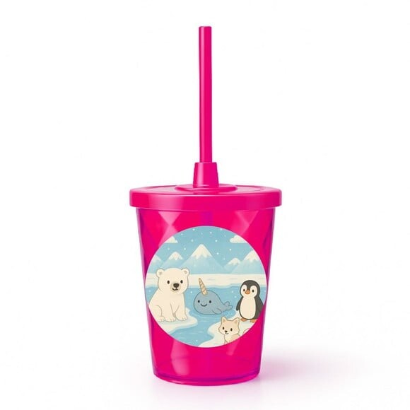 Copo Twister Personalizado 300ml Animais do Ártico