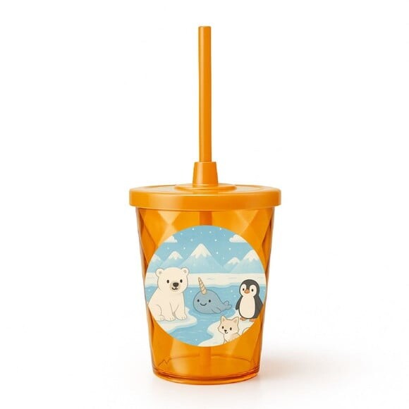 Copo Twister Personalizado 300ml Animais do Ártico
