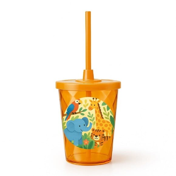 Copo Twister Personalizado 300ml Animais Exóticos
