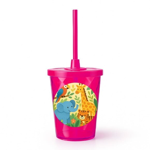 Copo Twister Personalizado 300ml Animais Exóticos