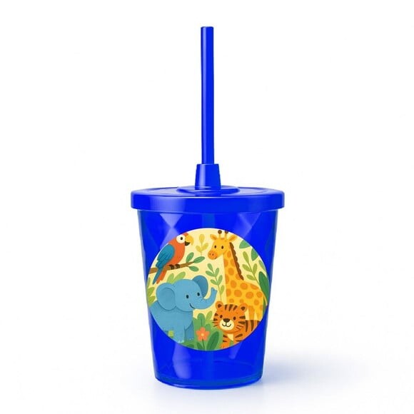 Copo Twister Personalizado 300ml Animais Exóticos