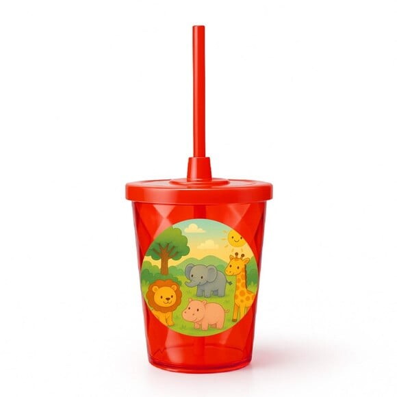 Copo Twister Personalizado 300ml Animais Selvagens