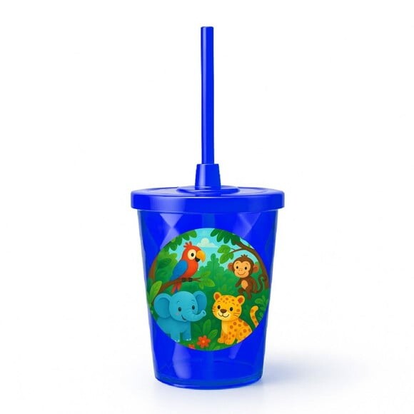 Copo Twister Personalizado 300ml Animais Tropicais