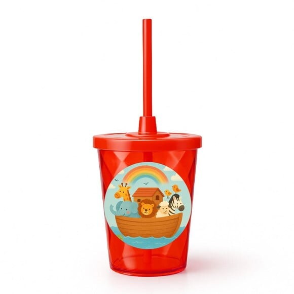Copo Twister Personalizado 300ml Arca de Noé