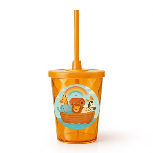 Copo Twister Personalizado 300ml Arca de Noé