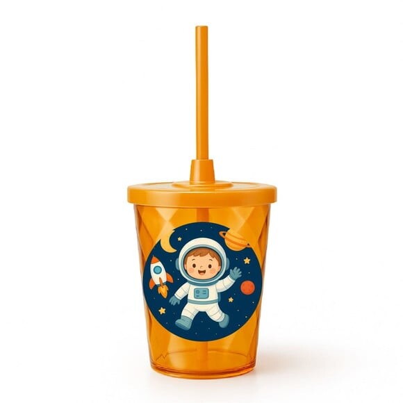Copo Twister Personalizado 300ml Astronauta