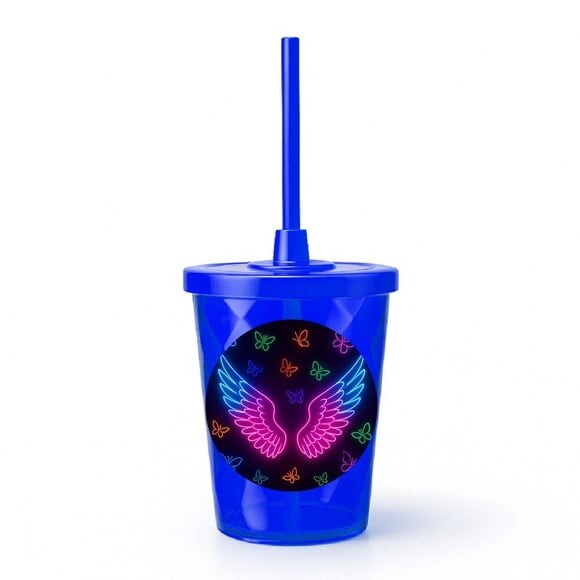 Copo Twister Personalizado 300ml Asas Neon