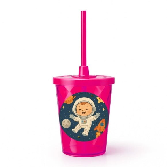 Copo Twister Personalizado 300ml Astronauta Baby