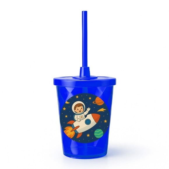 Copo Twister Personalizado 300ml Aventura Espacial
