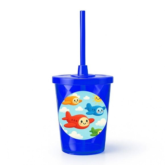 Copo Twister Personalizado 300ml Aviões