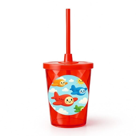 Copo Twister Personalizado 300ml Aviões