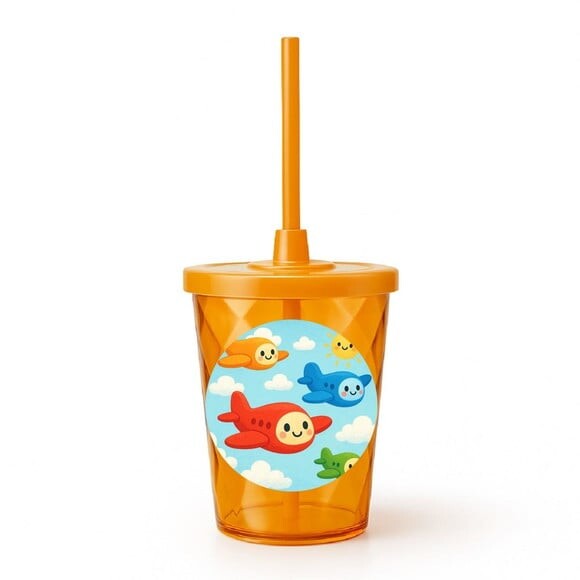 Copo Twister Personalizado 300ml Aviões