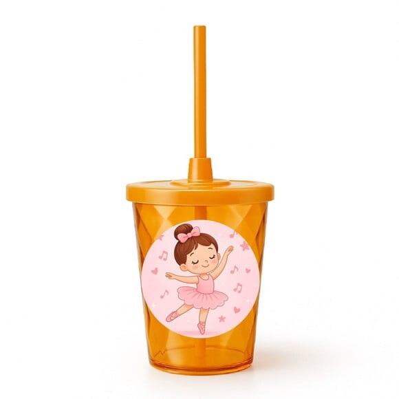 Copo Twister Personalizado 300ml Bailarina