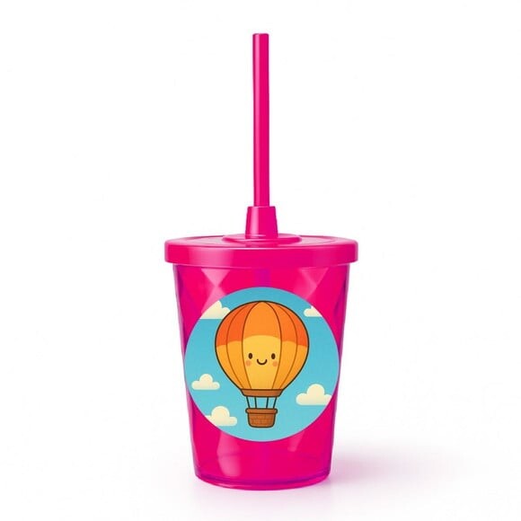 Copo Twister Personalizado 300ml Balão de Ar Quente