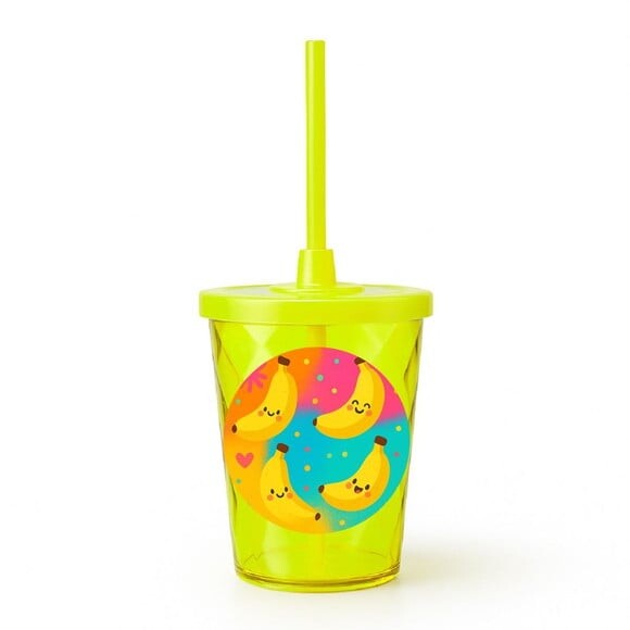 Copo Twister Personalizado 300ml Bananas Divertidas