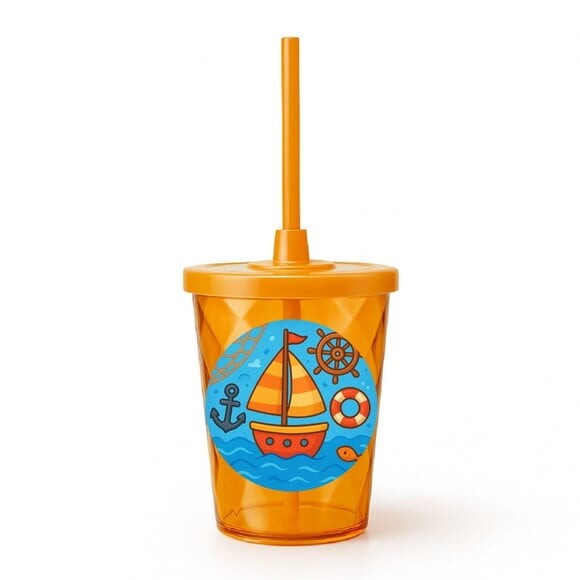 Copo Twister Personalizado 300ml Barquinho